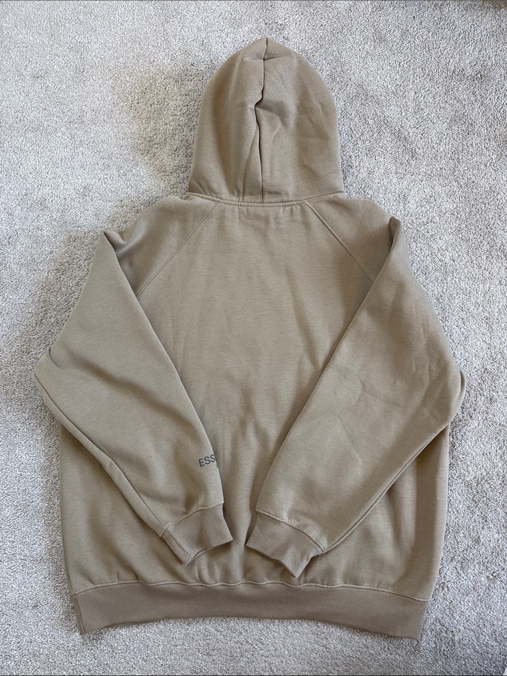 Essentials Men's Hoodie Taupe - Picture 2 of 3